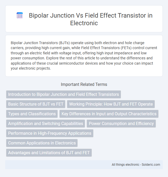 Bipolar Junction Transistor vs Field Effect Transistor - What is the difference?
