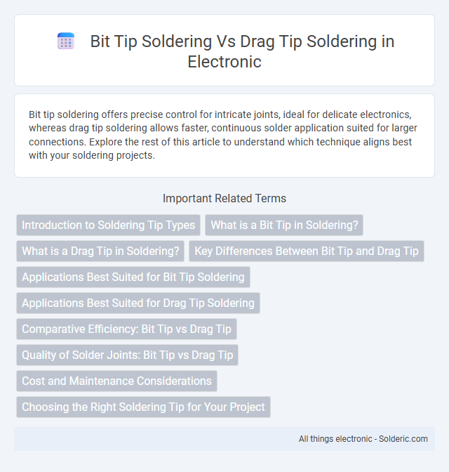 Drag tip soldering vs. bit tip soldering - What is the difference?