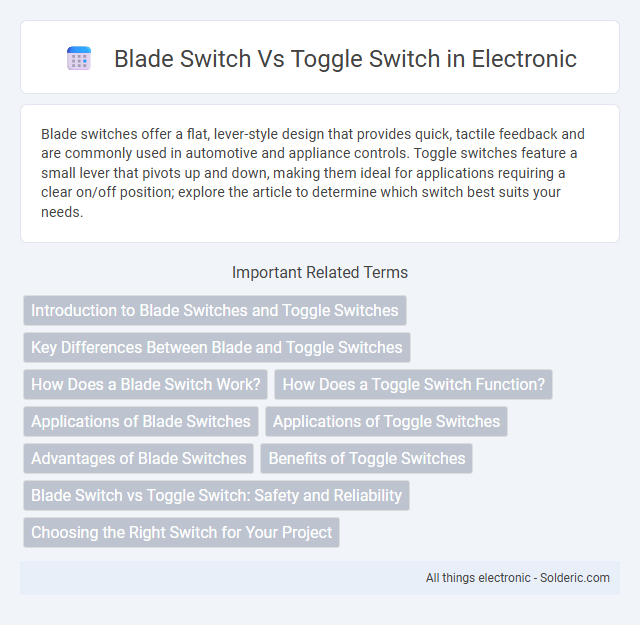 Blade Switch vs Toggle Switch - What is the difference?