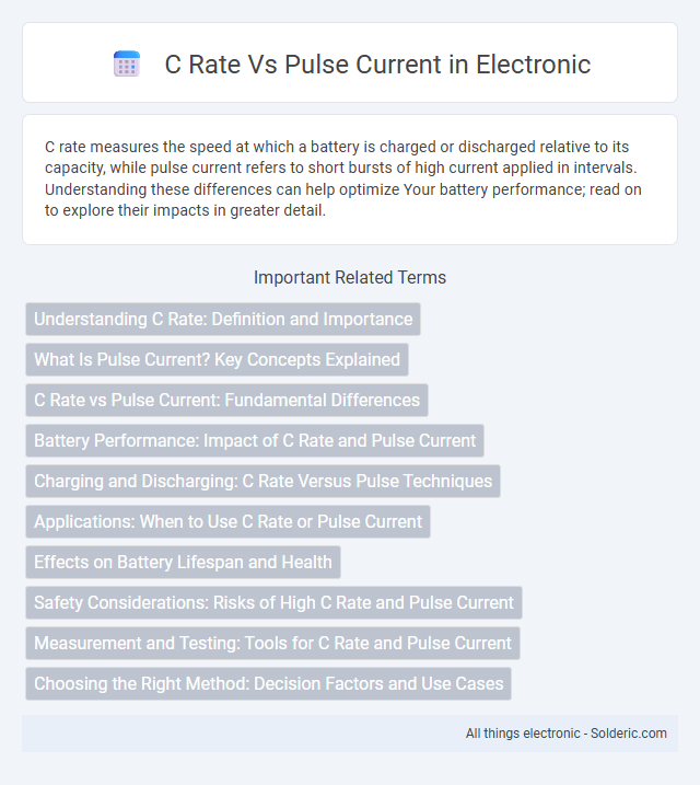 Pulse Current vs C Rate - What is the difference?