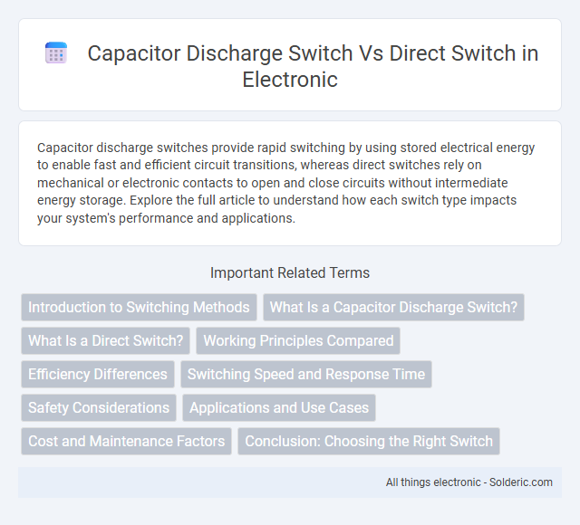 Capacitor Discharge Switch vs Direct Switch - What is the difference?