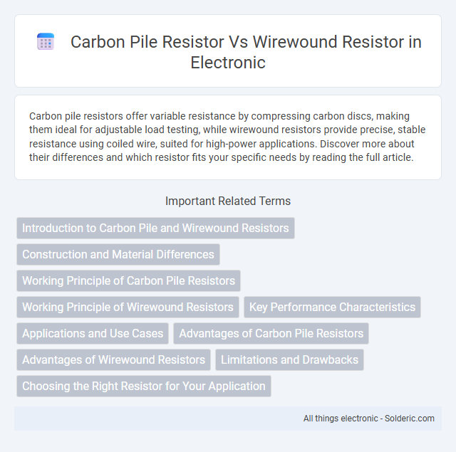 Carbon Pile Resistor vs Wirewound Resistor - What is the difference?