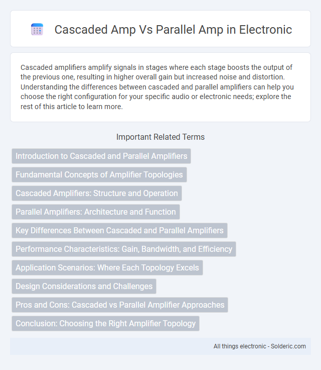 Cascaded Amp vs Parallel Amp - What is the difference?