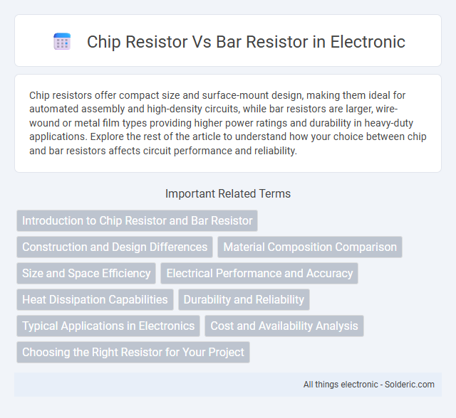 Bar Resistor vs Chip Resistor - What is the difference?