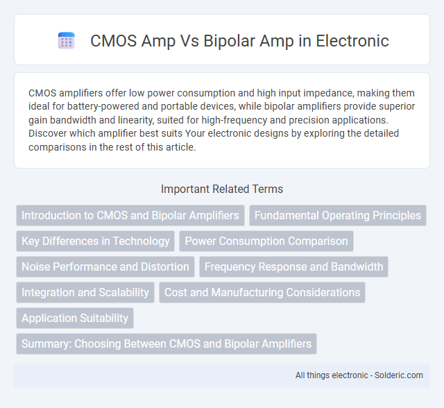 Bipolar Amp vs CMOS Amp - What is the difference?