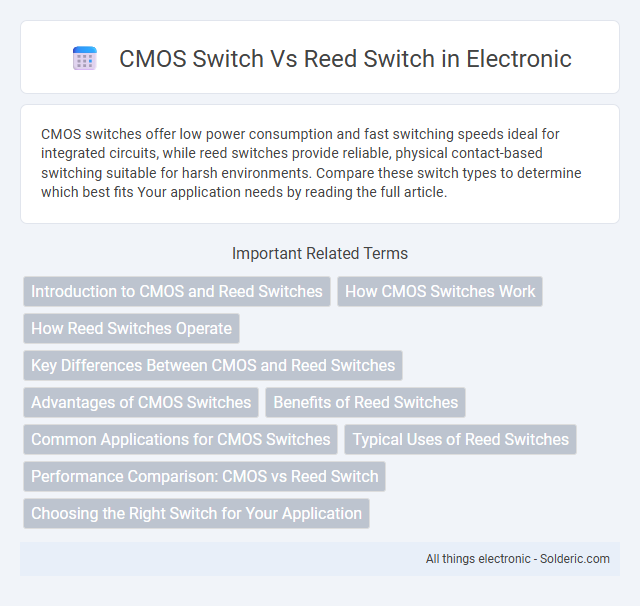 CMOS Switch vs Reed Switch - What is the difference?
