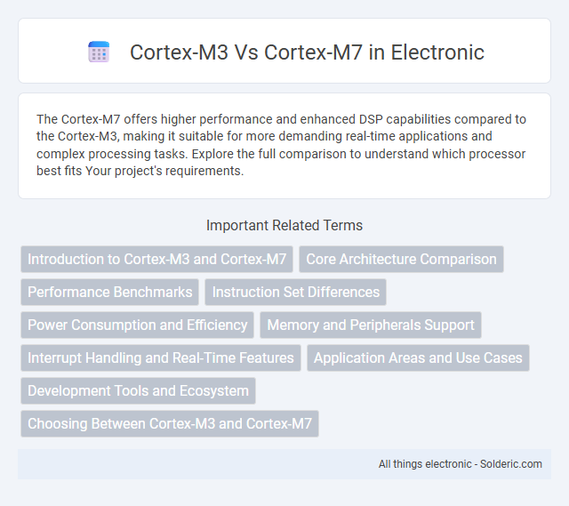 Cortex-M3 vs Cortex-M7 - What is the difference?