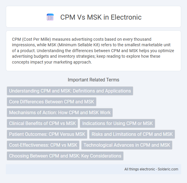 CPM vs MSK - What is the difference?
