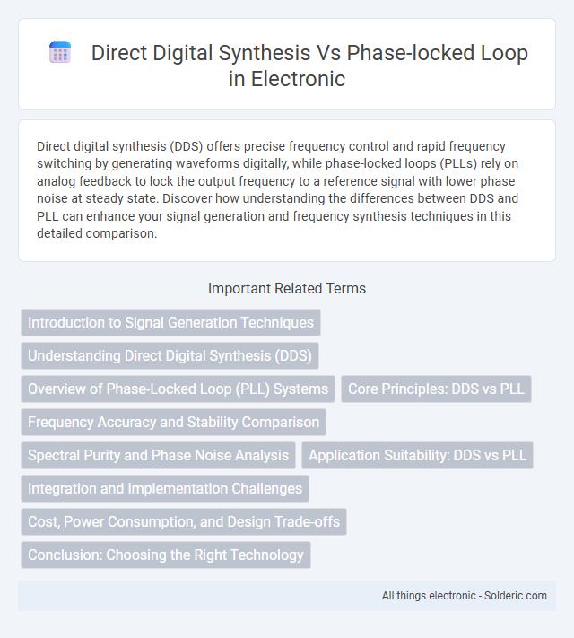 Phase-Locked Loop vs Direct Digital Synthesis - What is the difference?