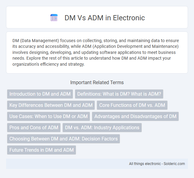 ADM vs DM - What is the difference?