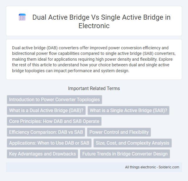 Single Active Bridge vs Dual Active Bridge - What is the difference?