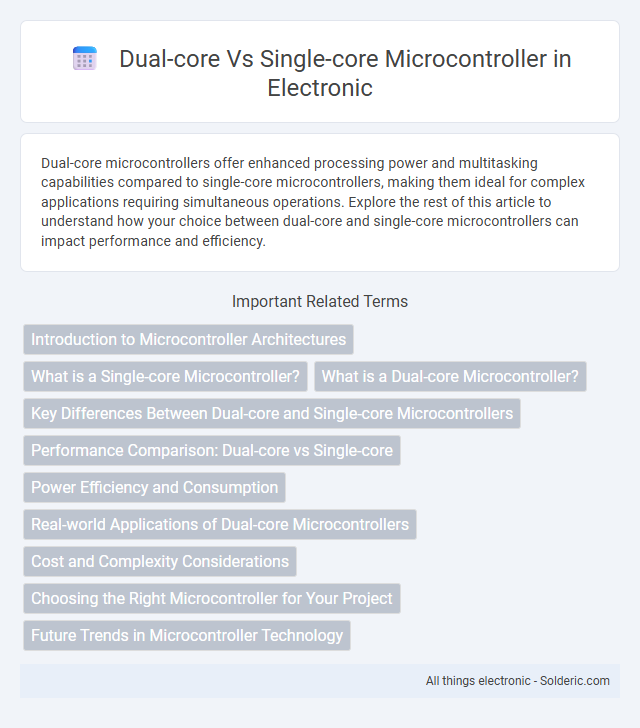 Single-core vs Dual-core microcontroller - What is the difference?