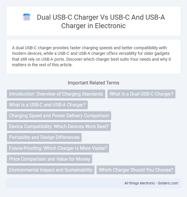 Dual USB-C charger vs USB-C and USB-A charger - What is the difference?