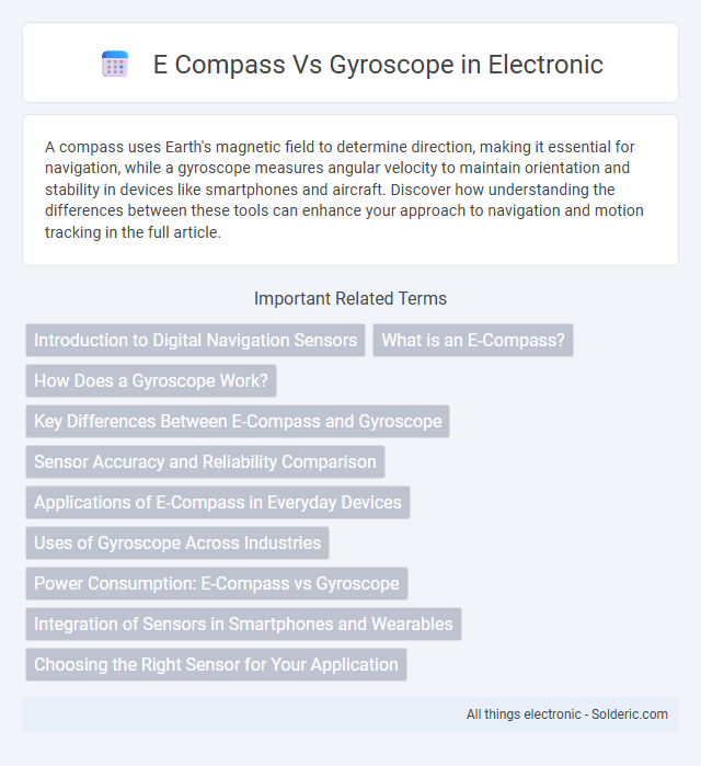 Compass vs Gyroscope - What is the difference?