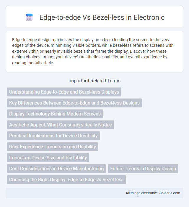 Bezel-less vs Edge-to-edge - What is the difference?