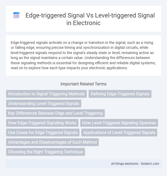 Edge-Triggered Signal vs. Level-Triggered Signal - What is the difference?