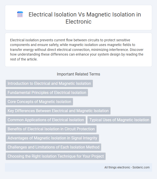 Electrical Isolation vs Magnetic Isolation - What is the difference?