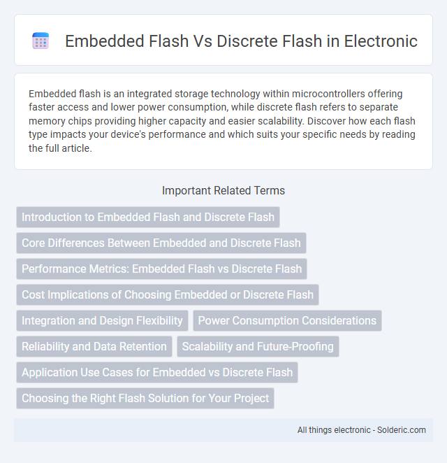 Discrete Flash vs Embedded Flash - What is the difference?