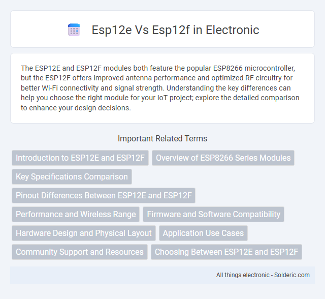 ESP12E vs ESP12F - What is the difference?