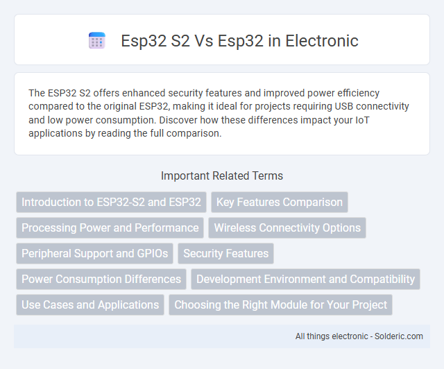 ESP32 vs ESP32 S2 - What is the difference?