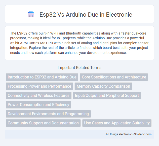 Arduino Due vs ESP32 - What is the difference?