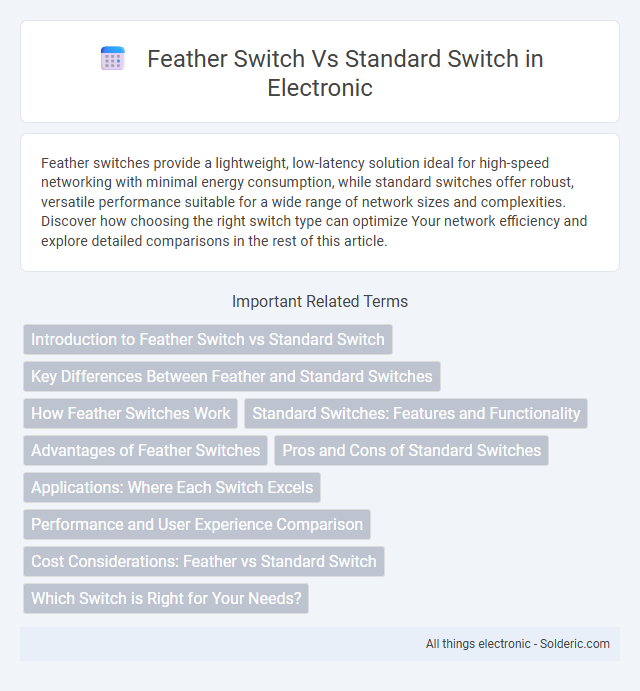 Feather switch vs Standard switch - What is the difference?