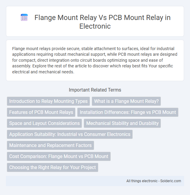 PCB mount relay vs flange mount relay - What is the difference?