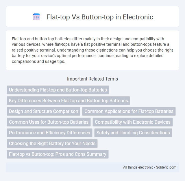 Button-top vs Flat-top - What is the difference?