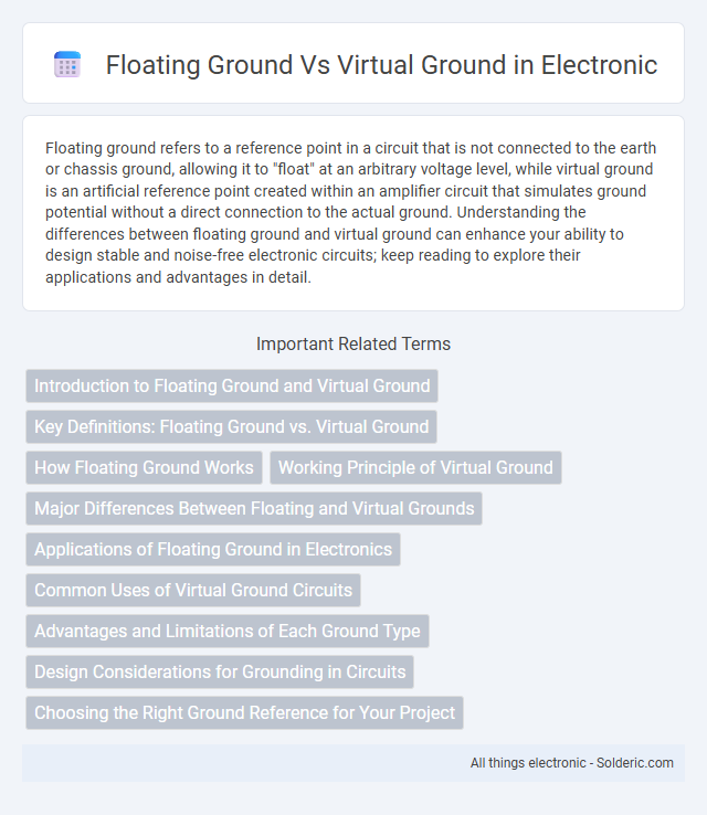 Floating Ground vs Virtual Ground - What is the difference?
