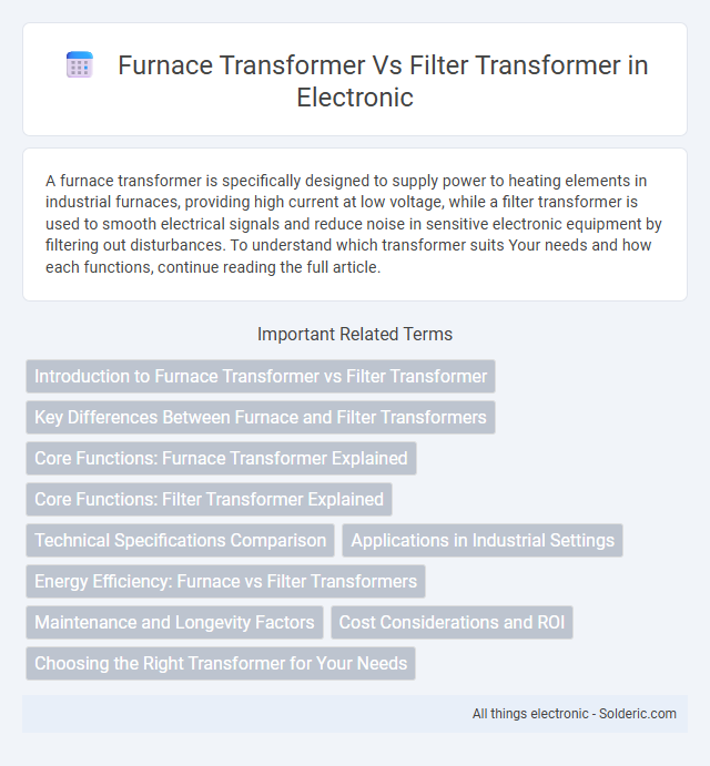 Filter Transformer vs Furnace Transformer - What is the difference?