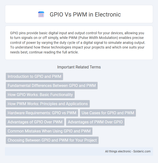 PWM vs GPIO - What is the difference?