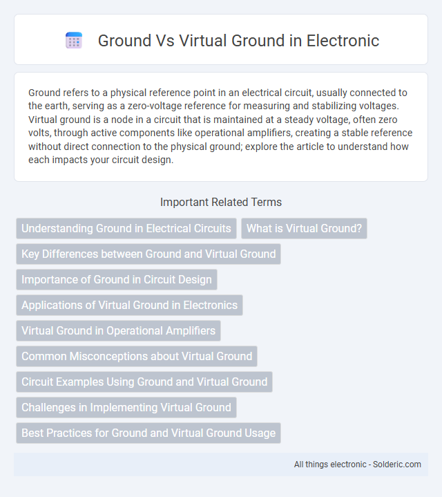 Ground vs Virtual Ground - What is the difference?