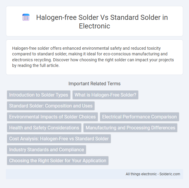 Standard solder vs halogen-free solder - What is the difference?