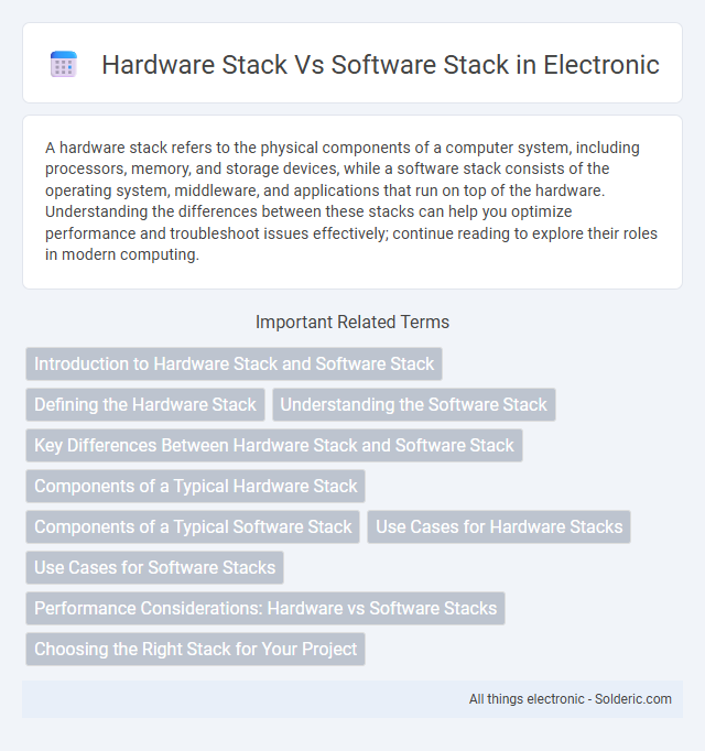Software Stack vs Hardware Stack - What is the difference?