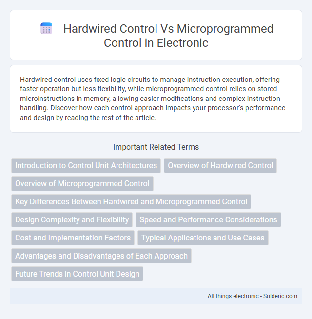 Hardwired Control vs Microprogrammed Control - What is the difference?