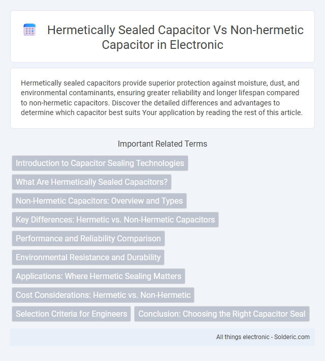 Hermetically Sealed Capacitor vs Non-Hermetic Capacitor - What is the difference?