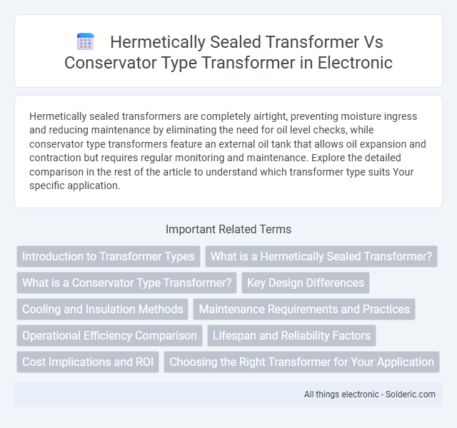 Conservator Type Transformer vs Hermetically Sealed Transformer - What is the difference?