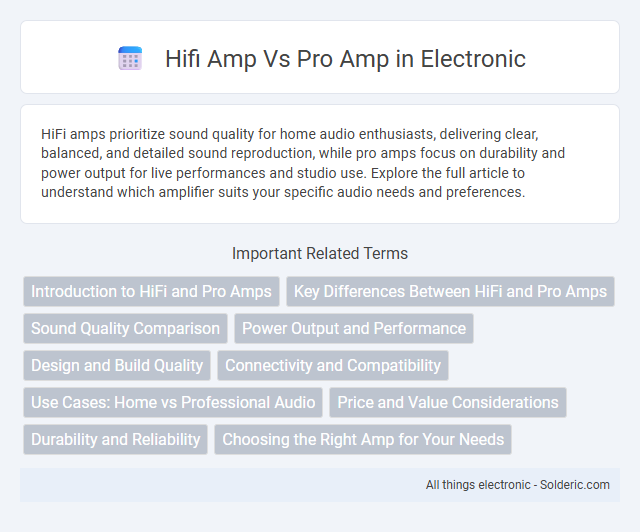 Pro Amp vs HiFi Amp - What is the difference?