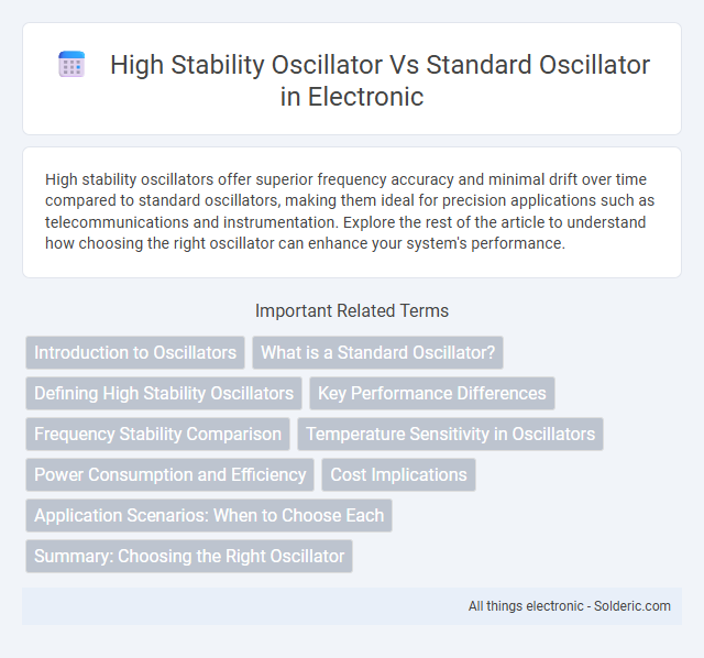 High stability oscillator vs Standard oscillator - What is the difference?