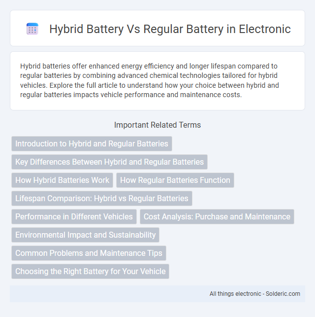 Regular battery vs Hybrid battery - What is the difference?