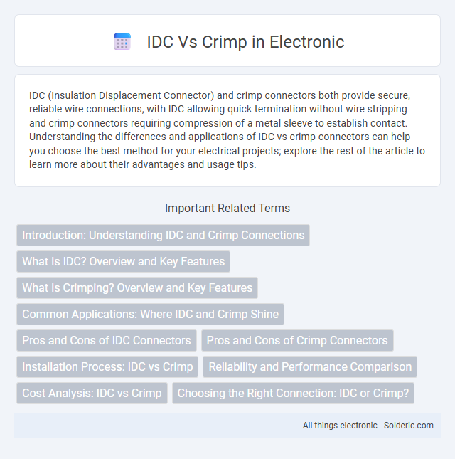 Crimp vs IDC - What is the difference?