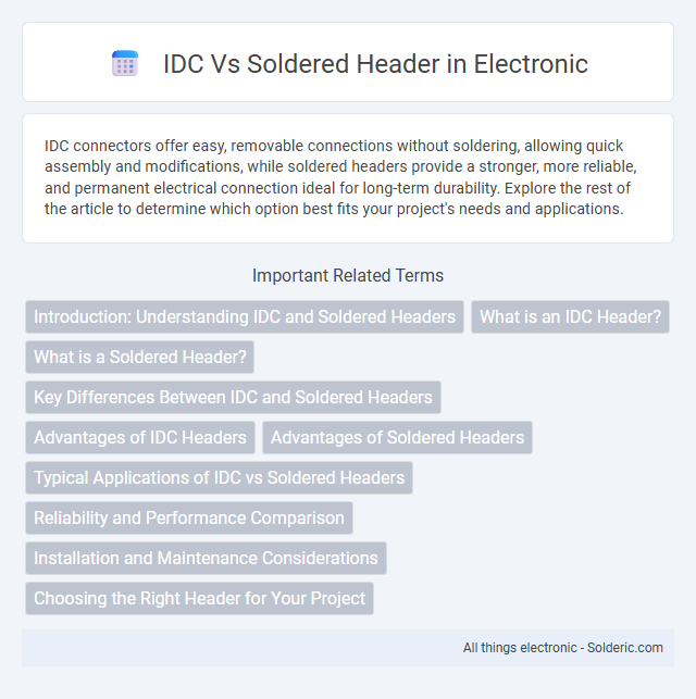 Soldered Header vs IDC - What is the difference?