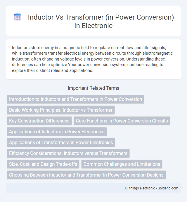 Inductor vs Transformer (in Power Conversion) - What is the difference?
