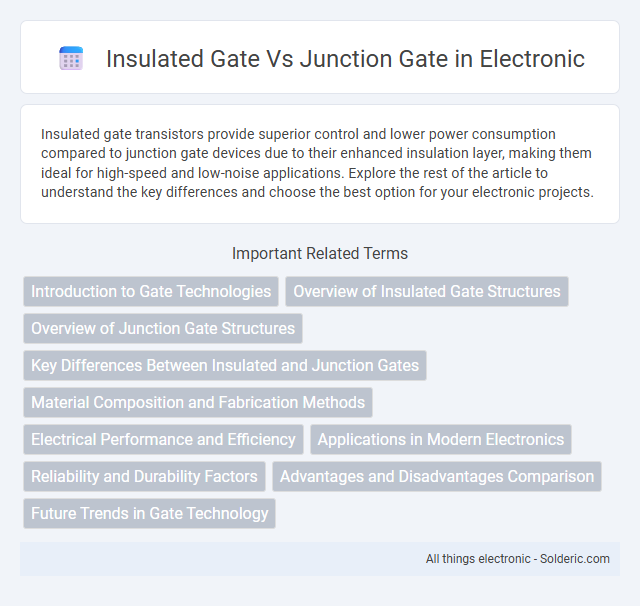 Insulated Gate vs Junction Gate - What is the difference?
