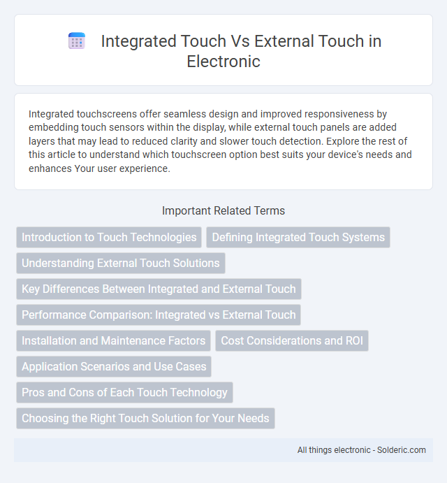 External Touch vs Integrated Touch - What is the difference?
