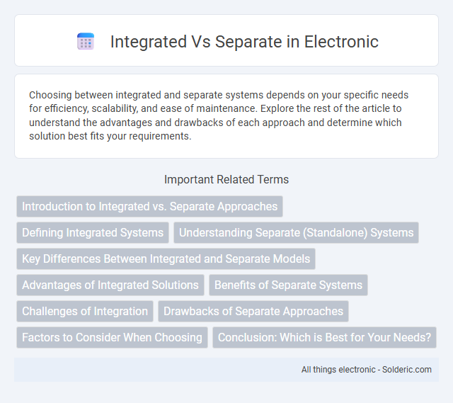 Separate vs Integrated - What is the difference?