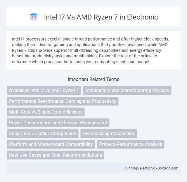 AMD Ryzen 7 vs Intel i7 - What is the difference?