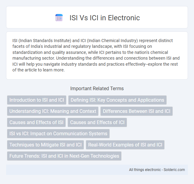 ICI vs ISI - What is the difference?