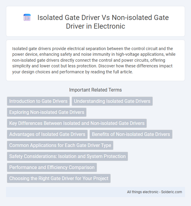 Isolated Gate Driver vs Non-isolated Gate Driver - What is the difference?