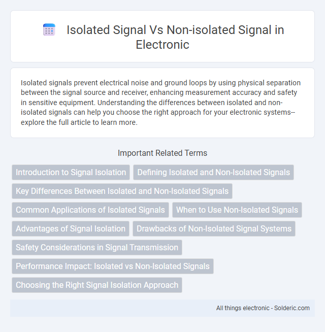Isolated Signal vs Non-Isolated Signal - What is the difference?